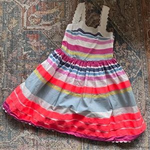Mini Boden Striped Dress Size 5/6
